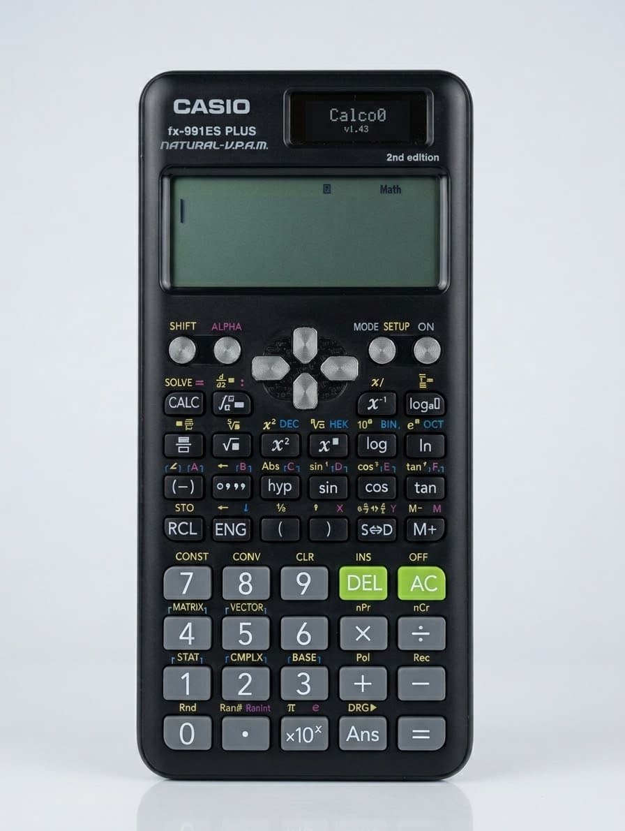 Casio fx-991ES Plus calcOS mod front view